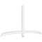 Ekena Millwork Bellingham Architectural Grade PVC Gable Bracket, 96"W x 48"H x 2"D x 4"F, 12/12 Pitch GBP096X48X0204BEL00 - alternate 1